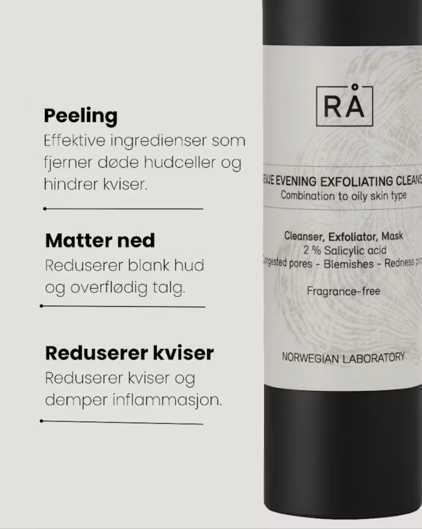 RÅ SEVJE EVENING EXFOLIATING CLEANSER 50ml